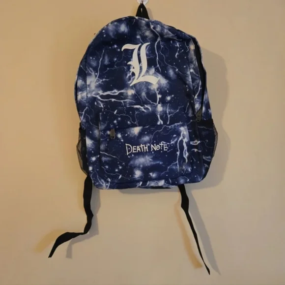 Lightning Pattern "Death Note" - "L" Backpack - Picture 2 of 8